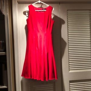 Ellen Tracy red sleeveless dress